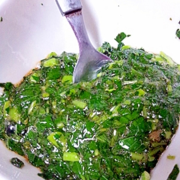 ご飯にかけるモロヘイヤ レシピ 作り方 By ミルキー0112 楽天レシピ